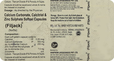 Filjack Strip Of 10 Capsules