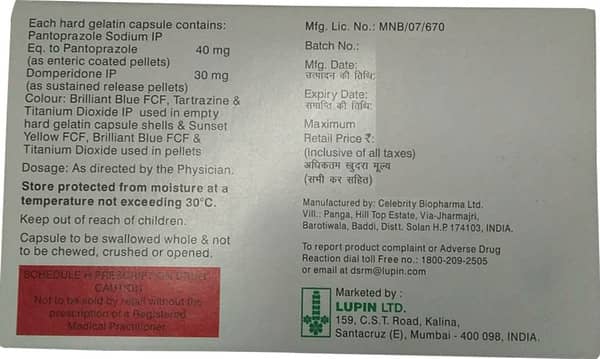 Pantolup Dsr Strip Of 10 Capsules