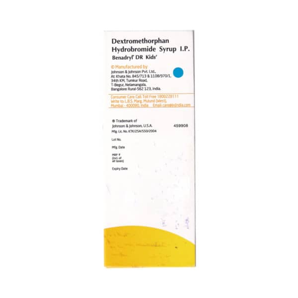 Benadryl Dr Kid Mixed Fruit Bottle Of 100ml Syrup