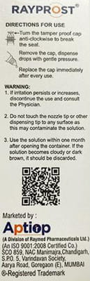 Rayprost Bottle Of 3ml Eye Drops