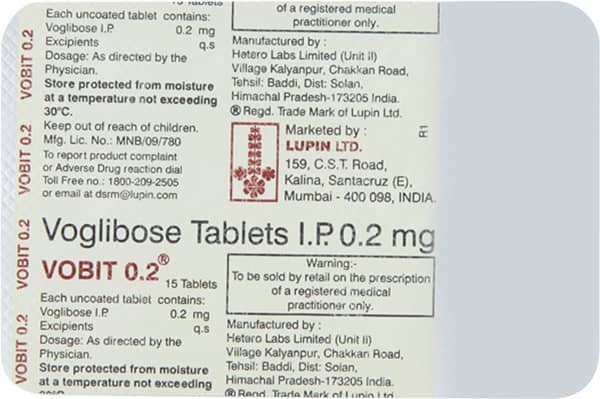 Vobit 0.2mg Strip Of 15 Tablets