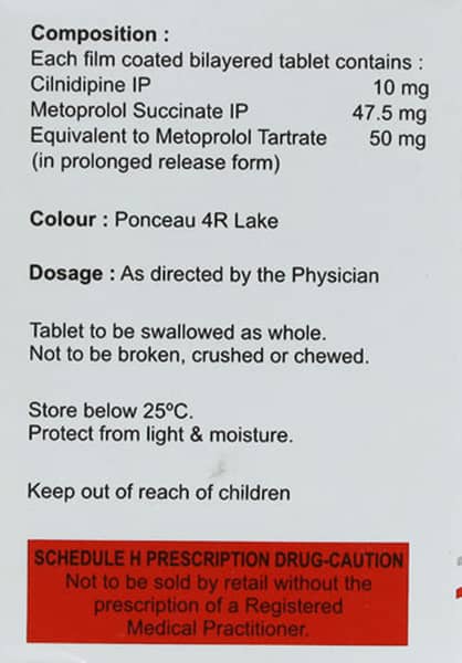 Cinod Beta 10mg/50mg Strip Of 15 Tablets