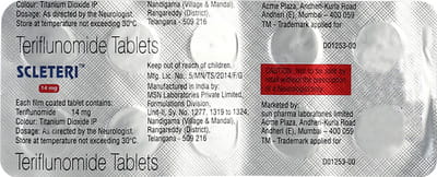 स्क्लेटेरी 14एमजी 10 टैबलेट्स की स्ट्रिप