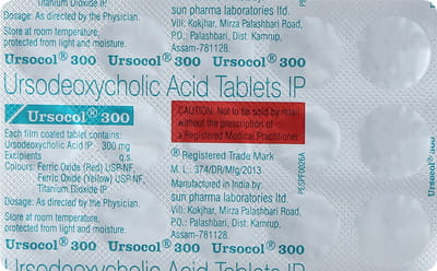Ursocol 300mg Strip Of 15 Tablets