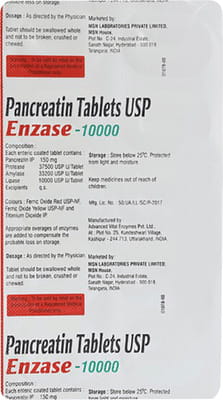Enzase 10000 Strip Of 10 Tablets