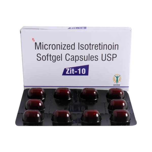 Zit 10mg Strip Of 10 Capsules