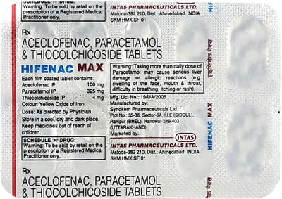 Hifenac Max Strip Of 10 Tablets