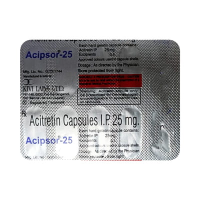 Acipsor 25mg Strip Of 10 Capsules
