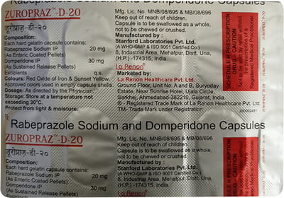 Zuropraz D 20mg Strip Of 10 Capsules