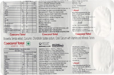 Coecoral Total Strip Of 10 Tablets