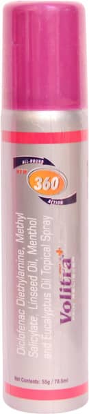 New Volitra Plus All Round 360 Action Bottle Of 55gm Spray
