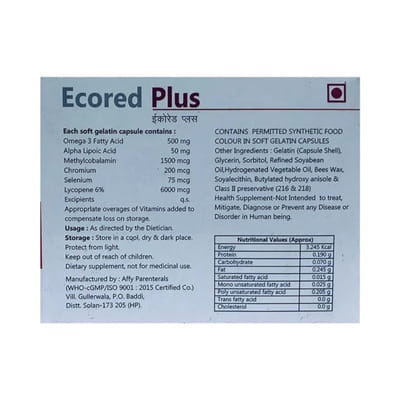 Ecored Plus Strip Of 10 Capsules
