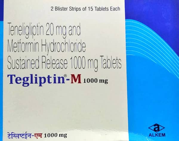 Tegliptin M 1000Mg Strip Of 15 Tablets