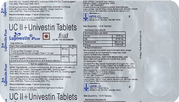 Lupivestin Plus Strip Of 10 Tablets