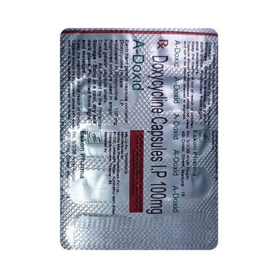 A Doxid 100mg Strip Of 10 Capsules