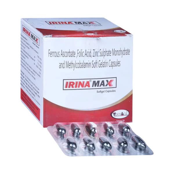 Irina Max Strip Of 10 Capsules