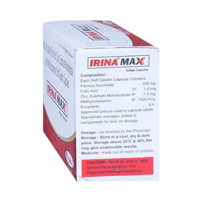 Irina Max Strip Of 10 Capsules