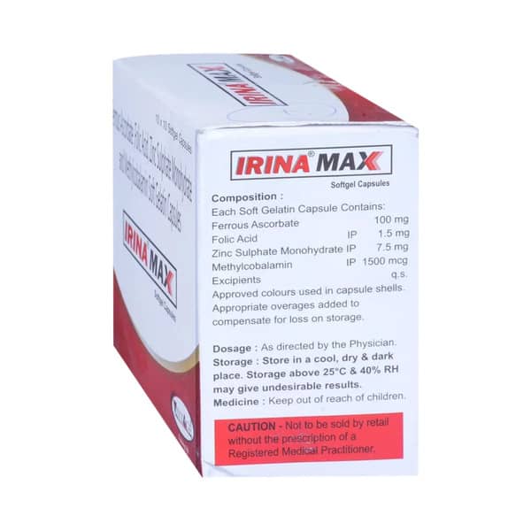 Irina Max Strip Of 10 Capsules