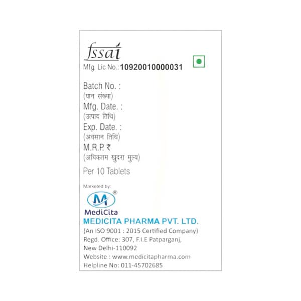 Cita Q 10 Strip Of 10 Tablets