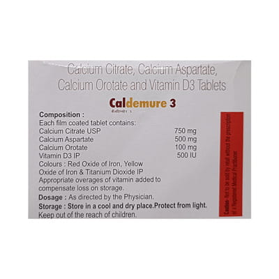 Caldemure 3 Strip Of 10 Tablets