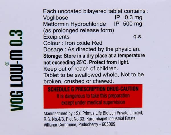 Voglow M 0.3mg Strip Of 10 Tablets