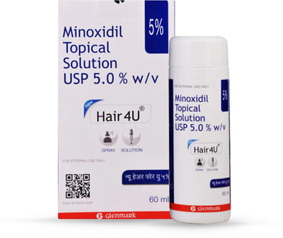 New Hair 4u 5% Bottle Of 60ml Spray/Solution