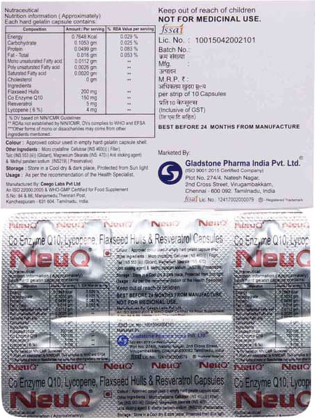 Neuq Strip Of 10 Capsules