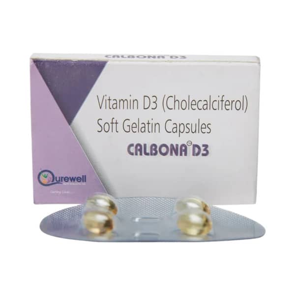Calbona D3 Strip Of 4 Capsules