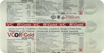 Vcor Gold Strip Of 10 Capsules