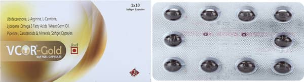 Vcor Gold Strip Of 10 Capsules