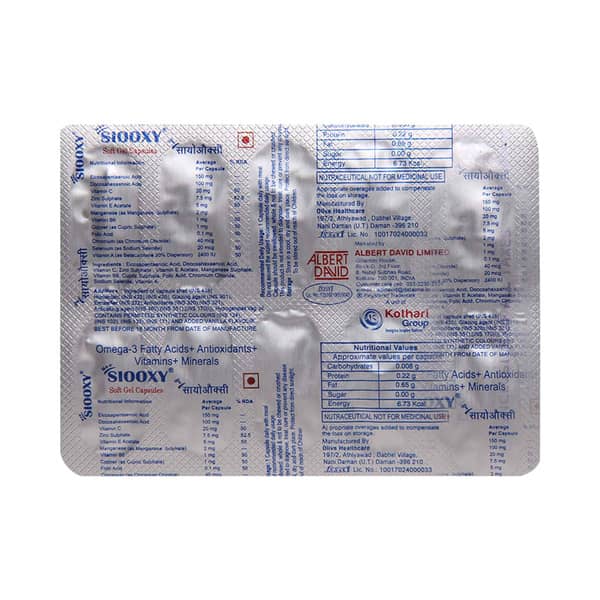 New Siooxy Strip Of 10 Capsules