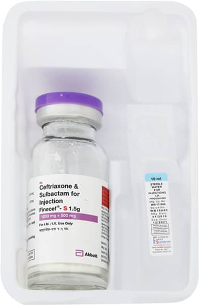 Finecef S 1.5gm Dry Vial Of 1 Powder For Injection