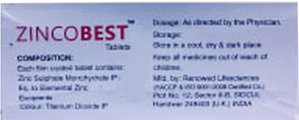 Zincobest Strip Of 10 Tablets