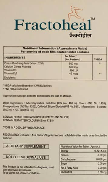 Fractoheal Strip Of 10 Tablets