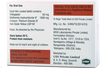 Jalra M 50mg/1gm Strip Of 15 Tablets