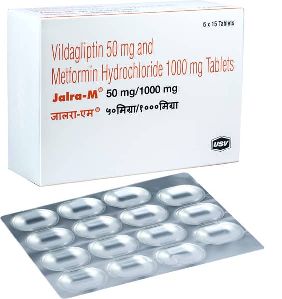 Jalra M 50mg/1gm Strip Of 15 Tablets
