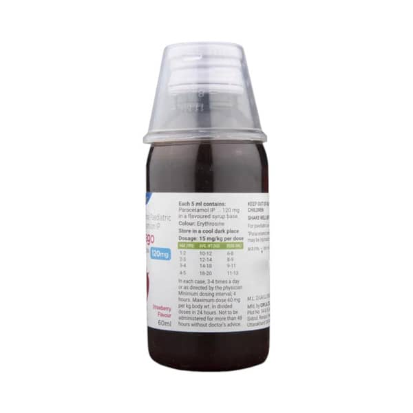 Fevago 120mg Strawberry Vanila Bottle Of 60ml Suspension