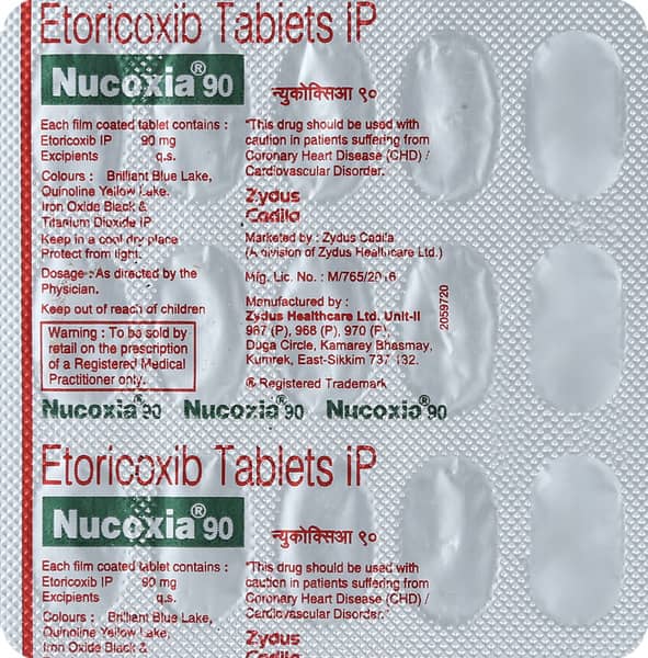 Nucoxia 90Mg Strip Of 15 Tablets