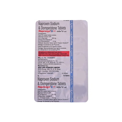 Naprosyn D 500mg Strip Of 10 Tablets