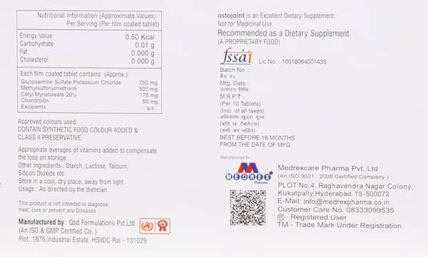 Ostojoint Strip Of 10 Tablets