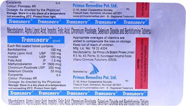 Transnerv Strip Of 10 Tablets