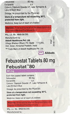 Febustat 80mg Strip Of 15 Tablets