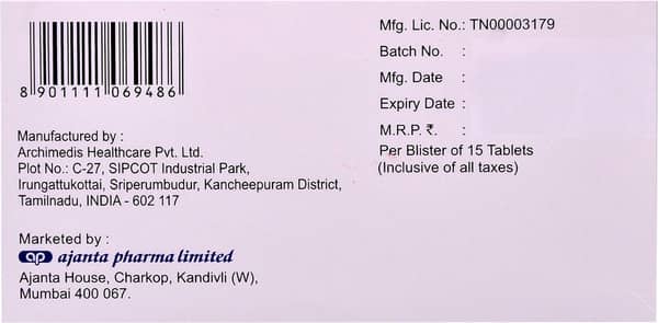 Tricinod 10/12.5mg Strip Of 15 Tablets