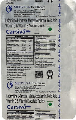 Carsiva Forte Strip Of 10 Tablets