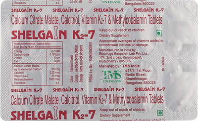 Shelgain K2 7 Strip Of 10 Tablets
