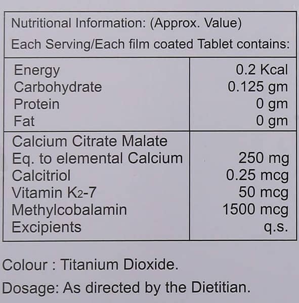 Shelgain K2 7 Strip Of 10 Tablets