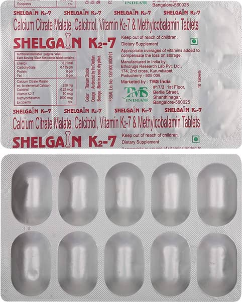 Shelgain K2 7 Strip Of 10 Tablets