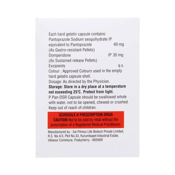 P Pan Dsr Strip Of 10 Capsules