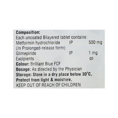 Glimcare M 1 Strip Of 14 Tablets