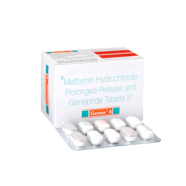 Gemer 4mg Strip Of 10 Tablets